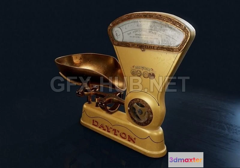 1183980 - PBR Game 3D Model - Dayton scales