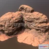 1184034 - PBR Game 3D Model - Desert Rock