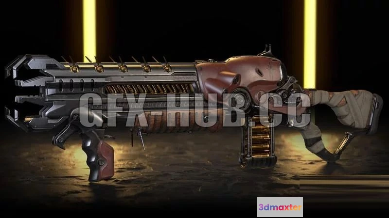 1184042 - PBR Game 3D Model - Destiny 2 Fan art Lord of Wolves Shotgun