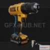 1184058 - PBR Game 3D Model - DeWalt Drill