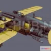 1184072 - PBR Game 3D Model - Dieselpunk Bi Plane