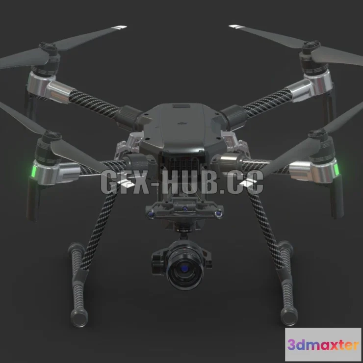 1184108 - PBR Game 3D Model - DJI Matrice 200 Drone