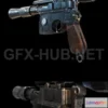 1184110 - PBR Game 3D Model - DL-44 PBR