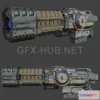 1184122 - PBR Game 3D Model - DooM Classic Plasma Rifle