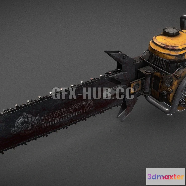 1184124 - PBR Game 3D Model - Doom Eternal Chainsaw