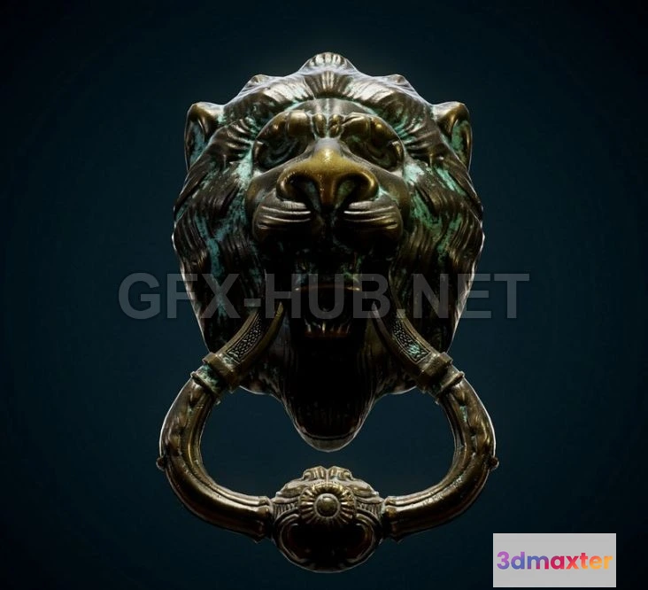 1184128 - PBR Game 3D Model - Door knob PBR