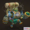1184152 - PBR Game 3D Model - Dragon Robot