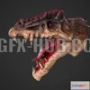 1184162 - PBR Game 3D Model - Dread Saurian Fan Art