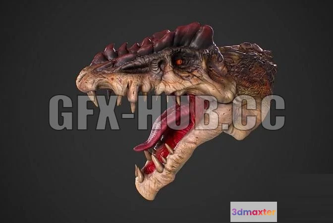 1184162 - PBR Game 3D Model - Dread Saurian Fan Art