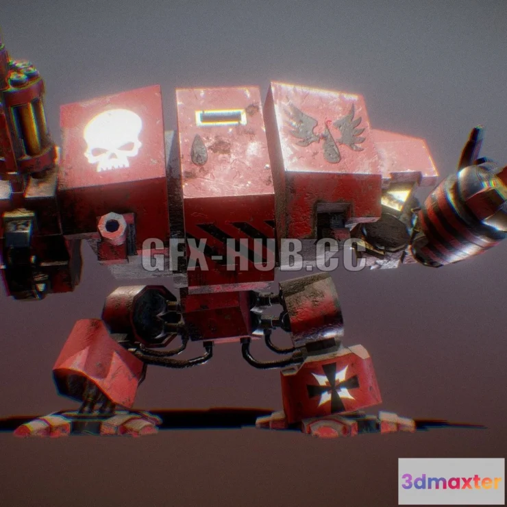 1184164 - PBR Game 3D Model - Dreadnought Crush