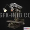 1184176 - PBR Game 3D Model - Drilling Machine