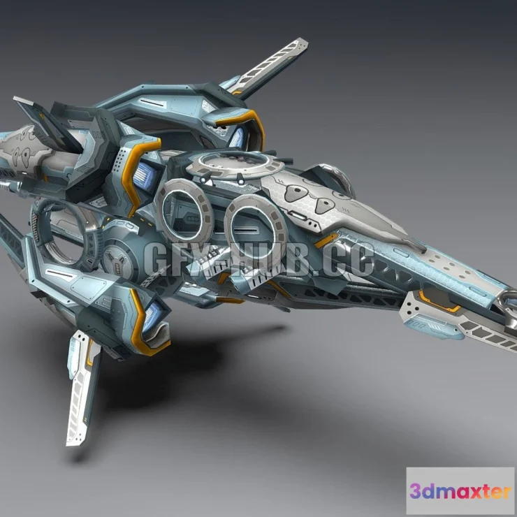 1184184 - PBR Game 3D Model - Drone V8 Cybertech