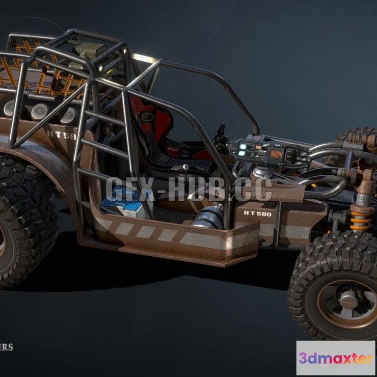 1184208 - PBR Game 3D Model - Dune Hopper