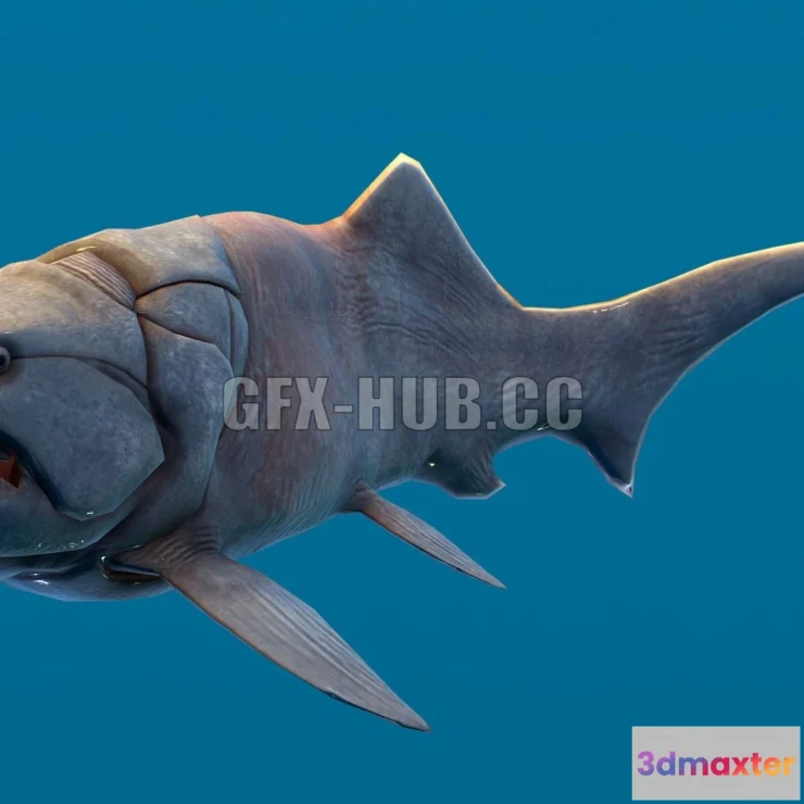 1184210 - PBR Game 3D Model - Dunkleosteus Terrelli