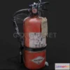 1184220 - PBR Game 3D Model - Dusty Fire Extinguisher PBR