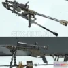 1184222 - PBR Game 3D Model - DVL-10 Sniper Rifle