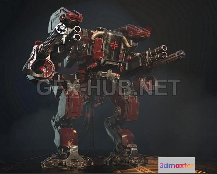1184224 - PBR Game 3D Model - DV-MECH 1095