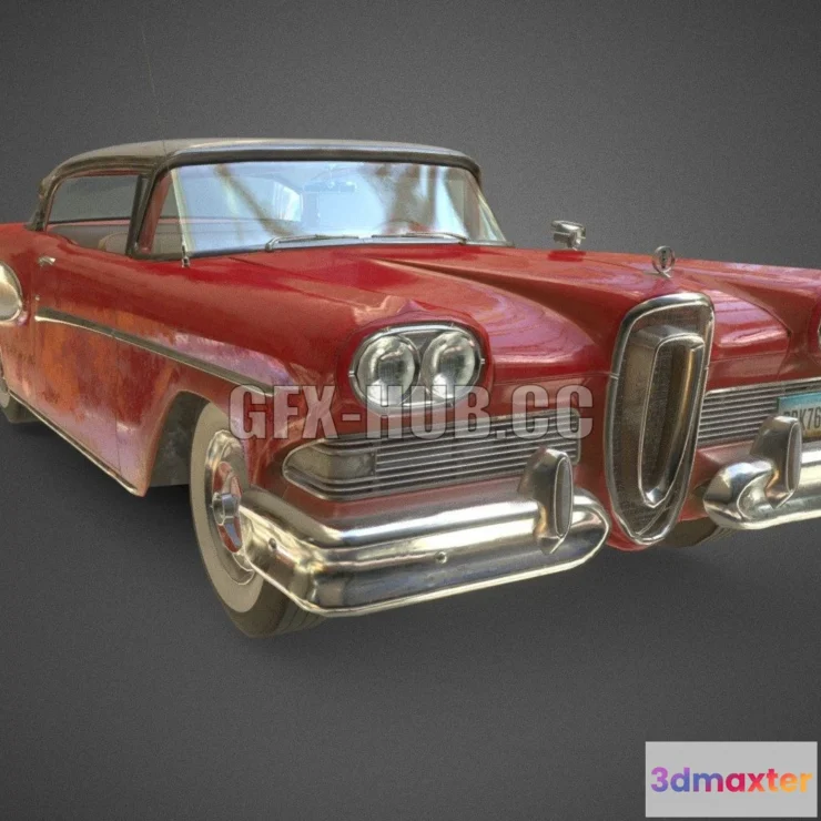 1184256 - PBR Game 3D Model - Edsel Corsair 1958