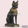 1184262 - PBR Game 3D Model - Egyptian Cat Goddess Bastet