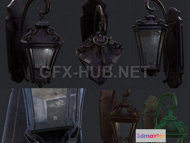 1184272 - PBR Game 3D Model - Eldritch Gas Lantern