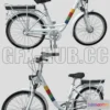 1184276 - PBR Game 3D Model - Electric City Bicycle