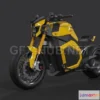 1184290 - PBR Game 3D Model - Electric motorcycle