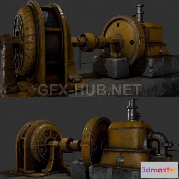 1184296 - PBR Game 3D Model - Electric water generator