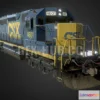 1184302 - PBR Game 3D Model - Electro-Motive Diesel SD40-2