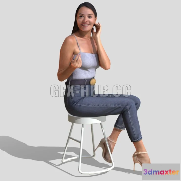 1184328 - PBR Game 3D Model - Elena 1077