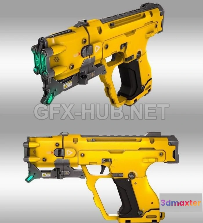 1184354 - PBR Game 3D Model - EMP Handgun