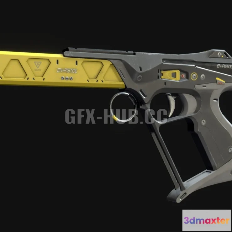 1184360 - PBR Game 3D Model - EN Pistol