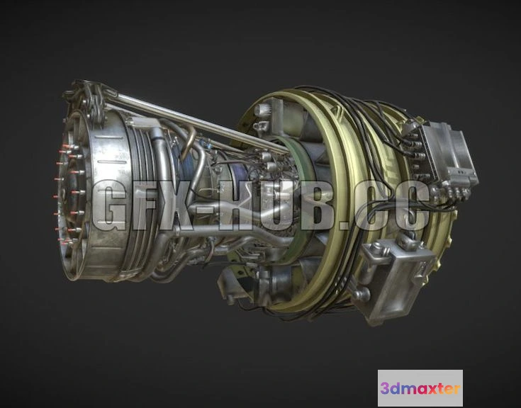 1184366 - PBR Game 3D Model - Engine CFM56-7B