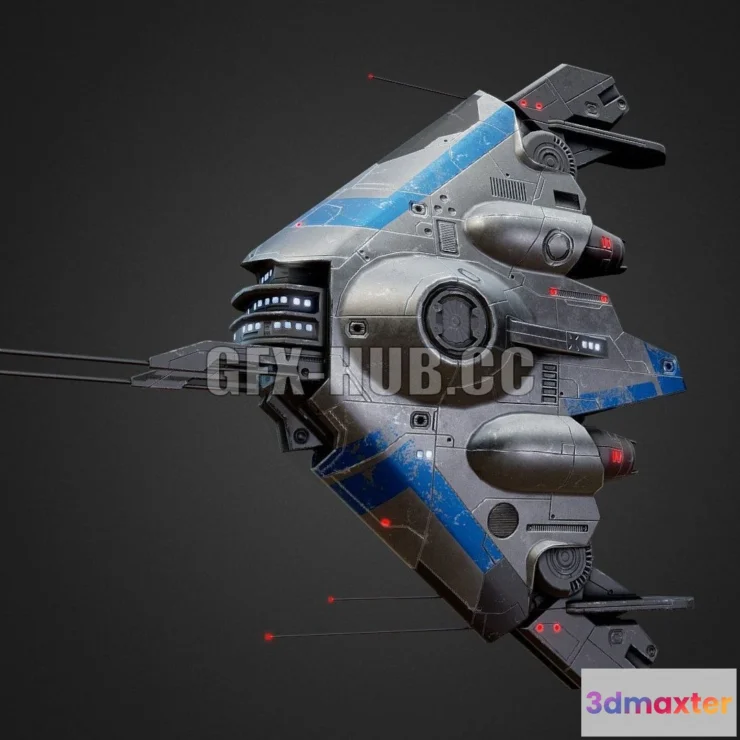 1184368 - PBR Game 3D Model - Enif Cruiser