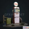1184394 - PBR Game 3D Model - Esso gas pump