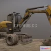 1184410 - PBR Game 3D Model - Excavator
