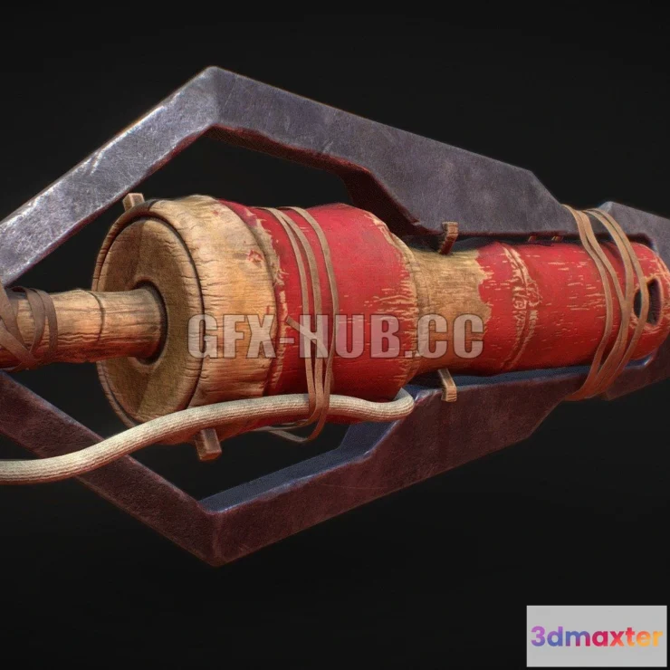 1184424 - PBR Game 3D Model - Explosive Kunai