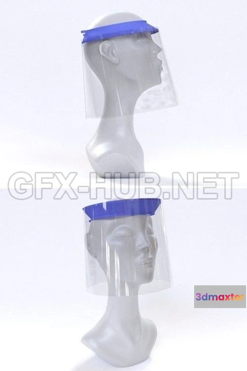 1184454 - PBR Game 3D Model - Face Shield for COVID-19 3D print model