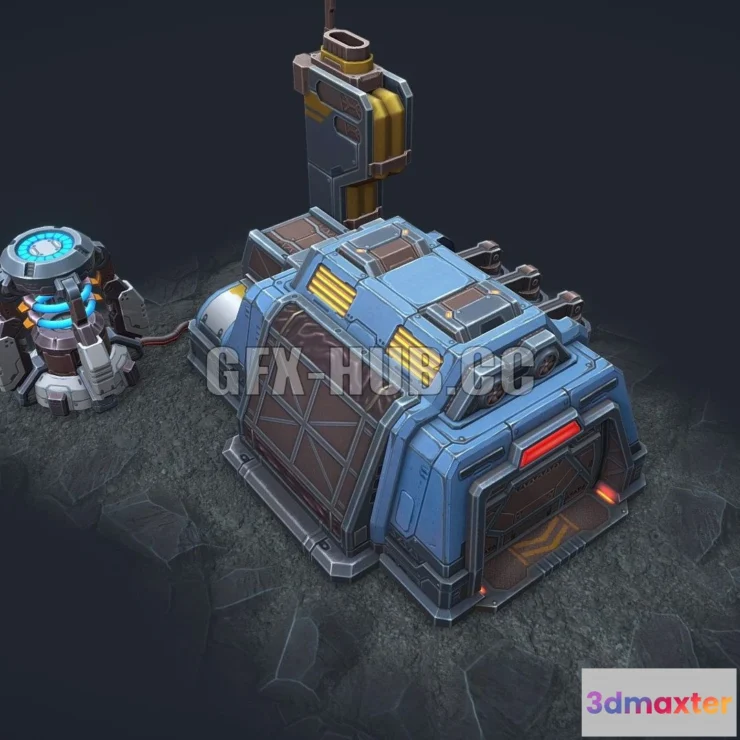 1184460 - PBR Game 3D Model - Factory