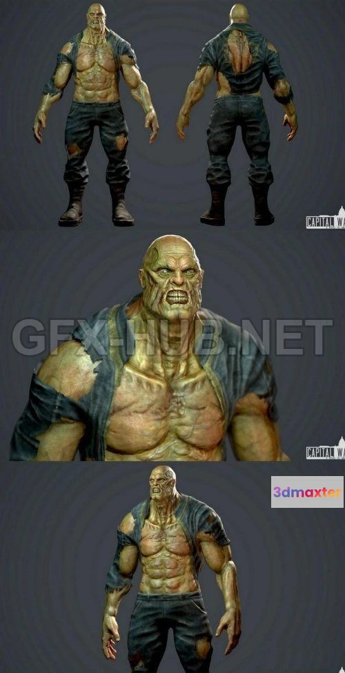 1184468 - PBR Game 3D Model - Fallout 3 - Fawkes PBR