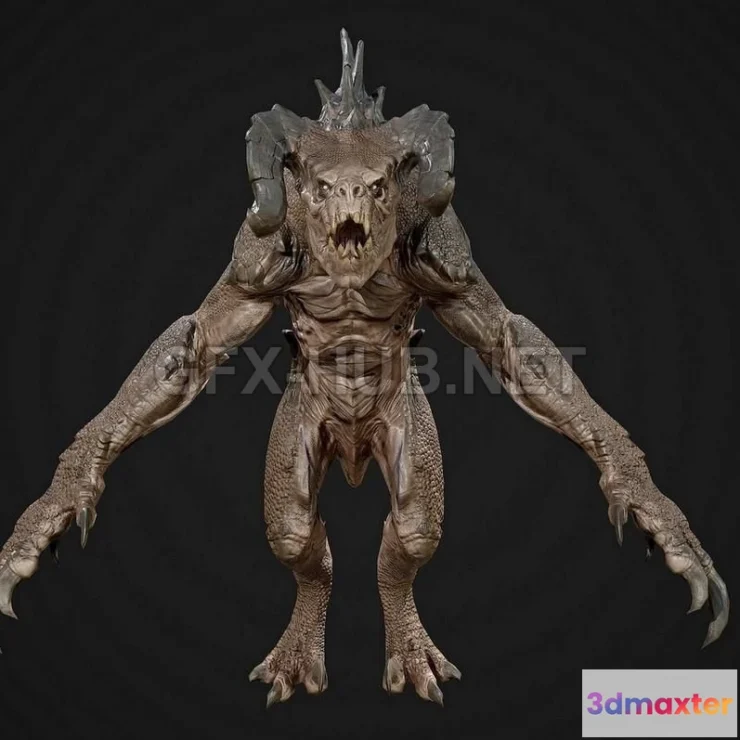 1184476 - PBR Game 3D Model - fallout 4 Deathclaw