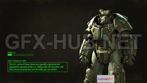 1184480 - PBR Game 3D Model - Fallout 4 X-01 Power Armor