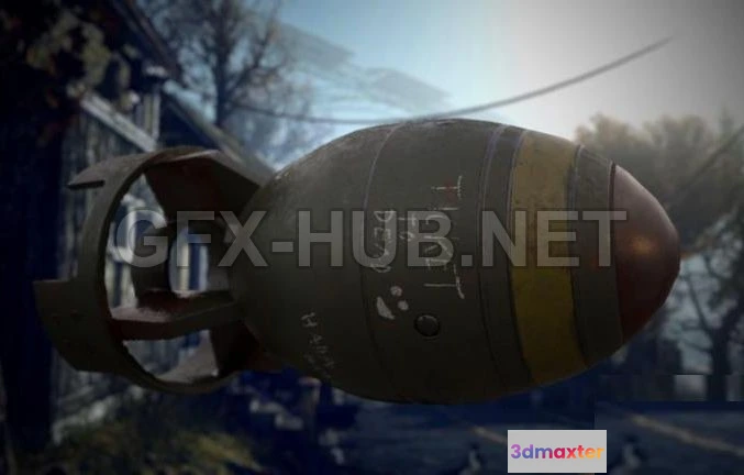1184488 - PBR Game 3D Model - Fallout Mini Nuke PBR