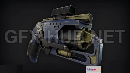 1184492 - PBR Game 3D Model - Fallout themed Nerf gun PBR