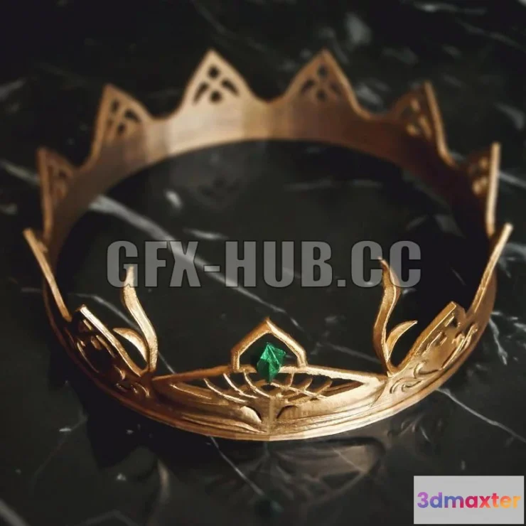 1184508 - PBR Game 3D Model - Fantasy Crown Tiara