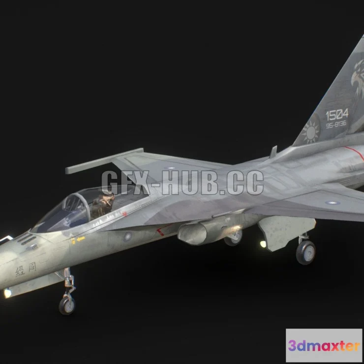 1184522 - PBR Game 3D Model - F-CK-1 Ching-kuo