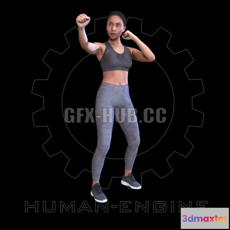 1184550 - PBR Game 3D Model - Female Scan - Calypso 119