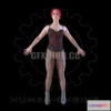 1184576 - PBR Game 3D Model - Female Scan Sonya