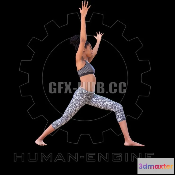 1184578 - PBR Game 3D Model - Female Scan