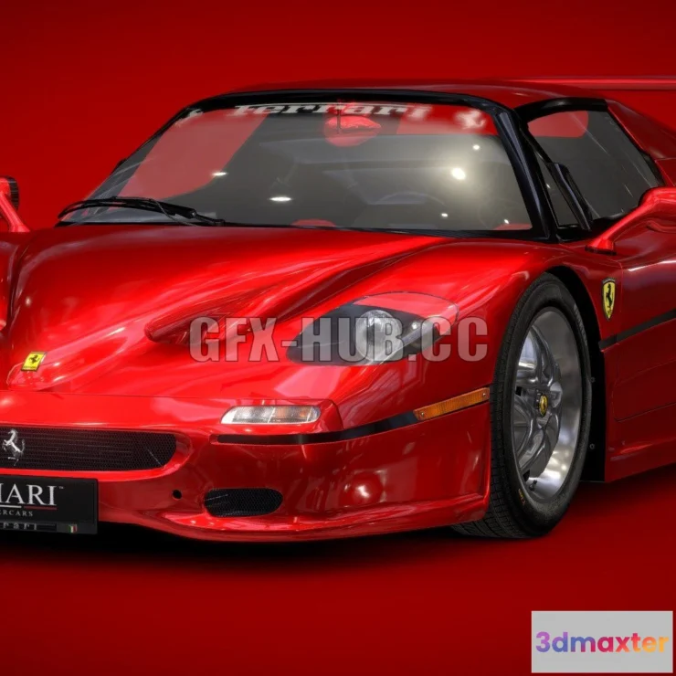 1184600 - PBR Game 3D Model - Ferrari F50 1995