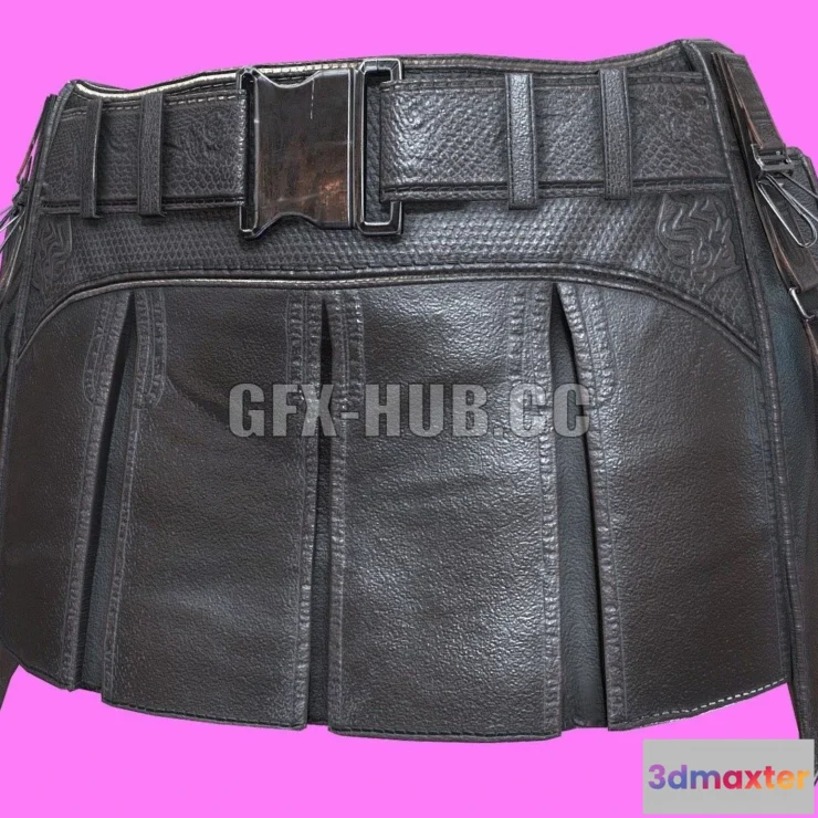 1184608 - PBR Game 3D Model - FF7 Tifa Skirt